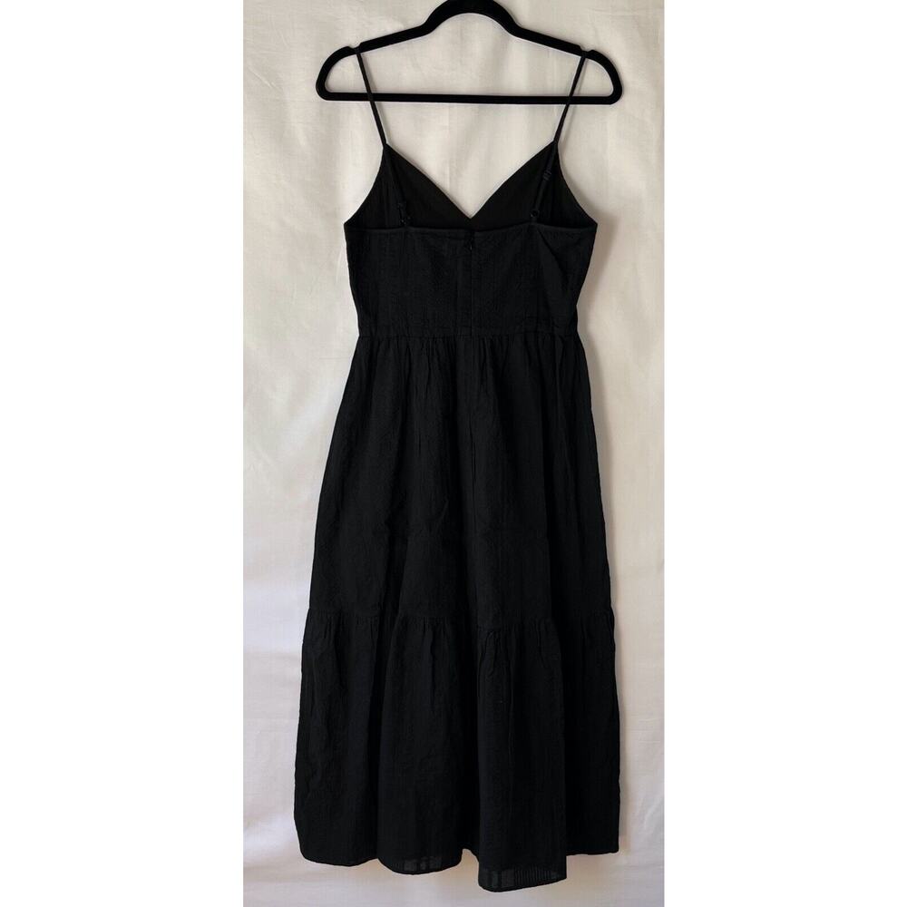Elan The Aurora Dress Black Midi Dress w/Black over sweater vest Size S - Picture 5 of 16